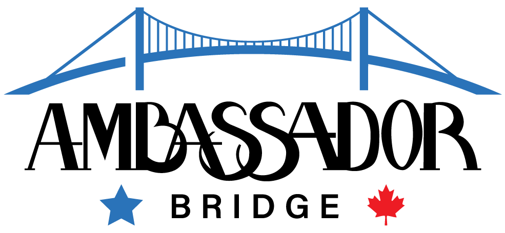 Port of Windsor Harbour Commission Lapel Pin Pinback Ontario Detroit Bridge Logo 